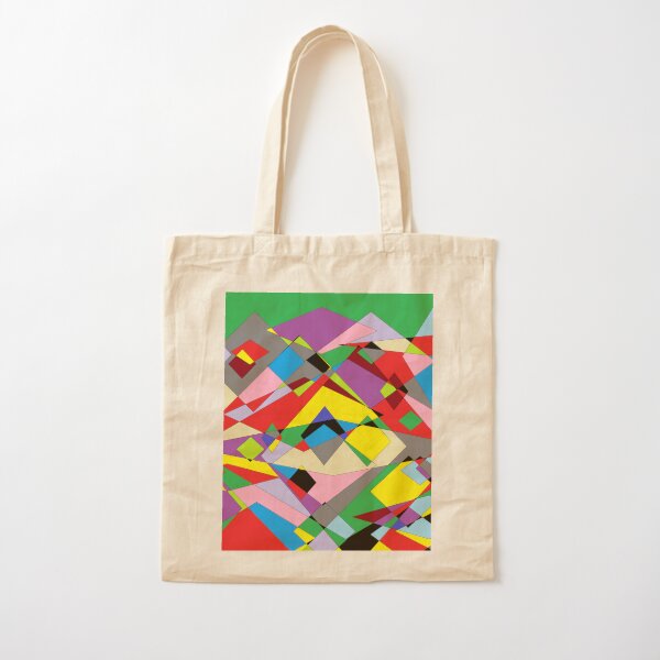 Colorful World of Sharp Corners Cotton Tote Bag