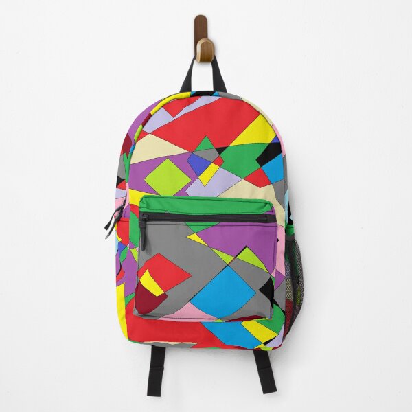 Colorful World of Sharp Corners Backpack