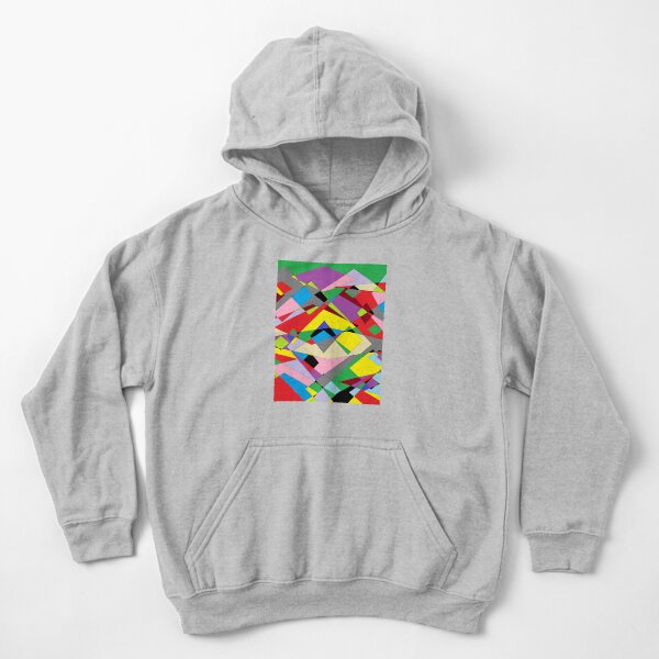Colorful World of Sharp Corners Kids Pullover Hoodie