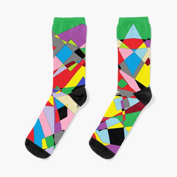 Colorful World of Sharp Corners Socks