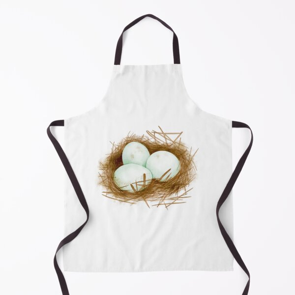 Item preview, Watercolor Illustration of Three eggs in the nest designed and sold by iswenyi.