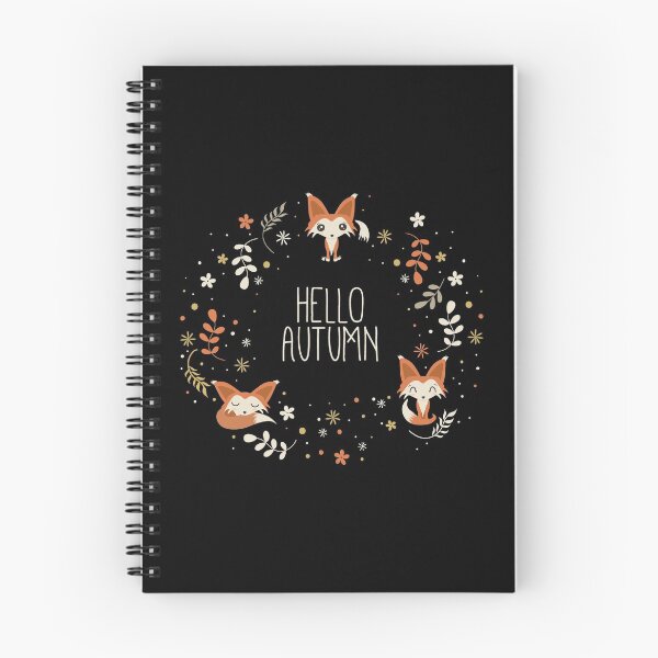 Item preview, Hello Autumn, Cute Foxes designed and sold by Cute  Pawz.