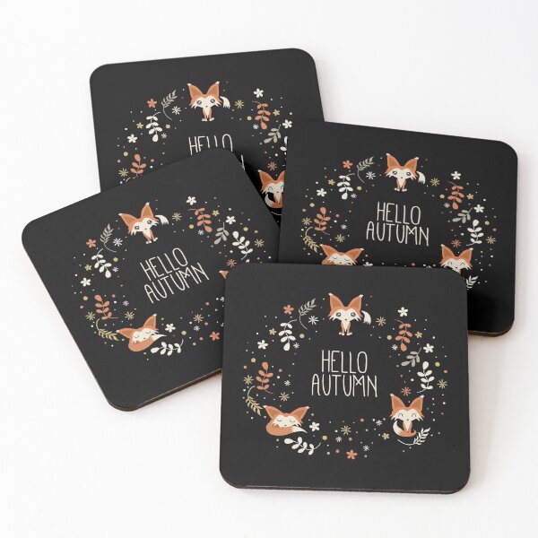 Item preview, Hello Autumn, Cute Foxes designed and sold by Cute  Pawz.