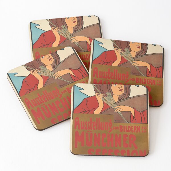 Item preview, retro ausstellung von bildern munchner secession im kunsterhaus zurich  designed and sold by CorasPosters.