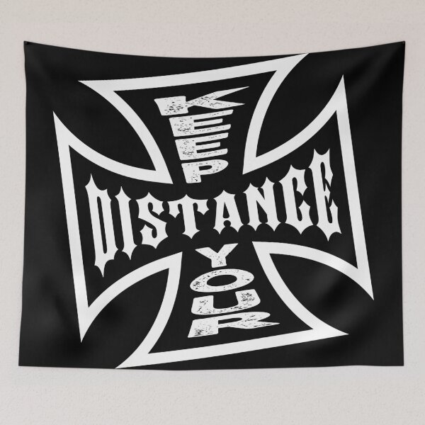 Item preview, Keep your distance (black) designed and sold by GOATEES75.