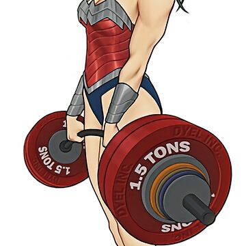 Artwork thumbnail, Superwoman lifter. Bodybuilder. Female are strong. by soniaaseguin