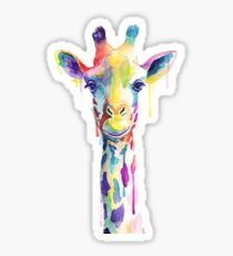 Rainbow Giraffe Sticker