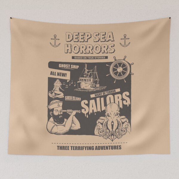 Item preview, Deep See Horrors - Old Movie Poster designed and sold by Giacob.