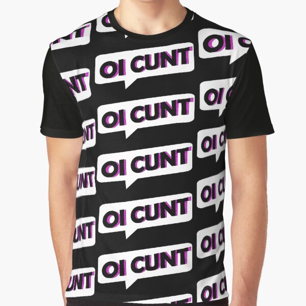 Aperçu de l'œuvre Oi Cunt - Blanc / Rose créée et vendue par J Bigglesworth.