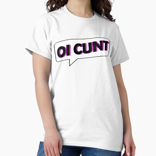 Aperçu de l'œuvre Oi Cunt - Blanc / Rose créée et vendue par J Bigglesworth.