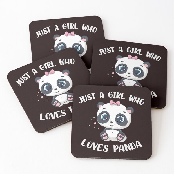 Item preview, JUST A GIRL WHO LOVES PANDA designed and sold by teemaker24.