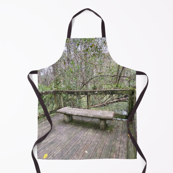 Item preview, Beautiful Forestry Photo of Florida Wetlands Cypress Empty Bench Seat designed and sold by JDMHoney.