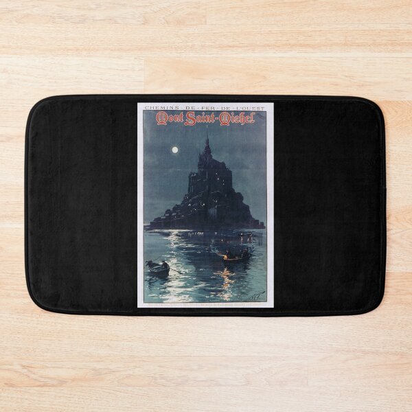 Item preview, retro mont saint michel             designed and sold by CorasPosters.