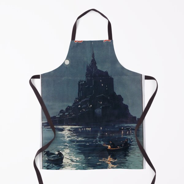 Item preview, retro mont saint michel             designed and sold by CorasPosters.