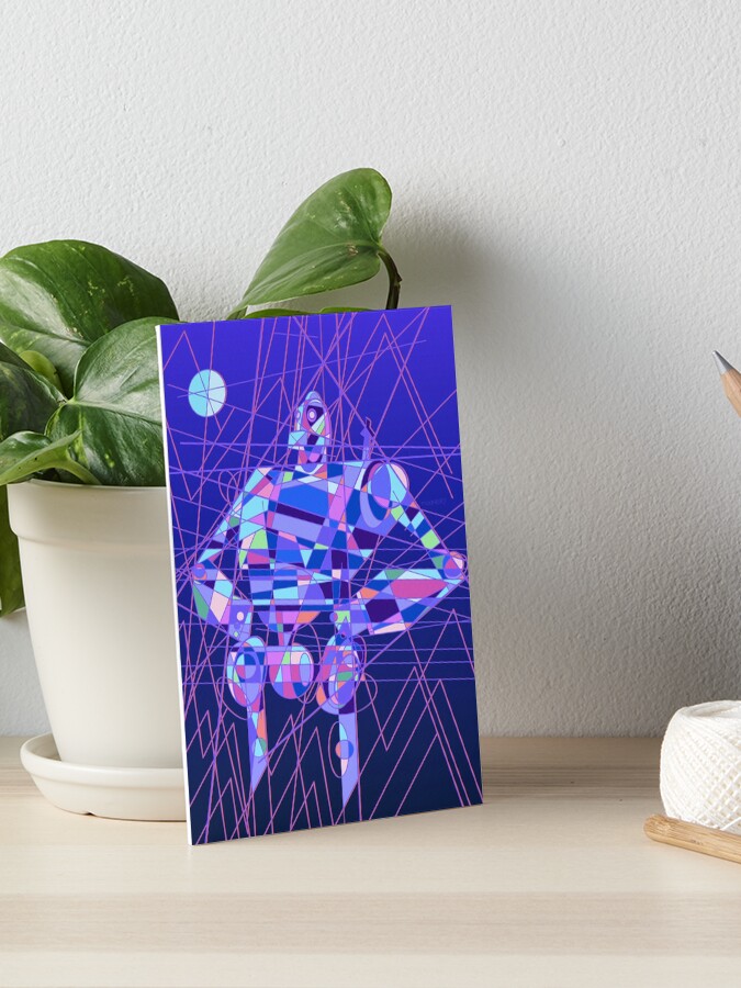 Thumbnail 1 of 2, Art Board Print, Deco Giant Guy! | designed and sold by modHero.
