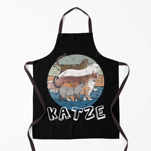Item preview, katze Vintage katze white cat - pussy cat - kitty - kitten - cat in deutsch german cat lover vintage retro shirt for cats lovers designed and sold by Edgy DESIGNS.
