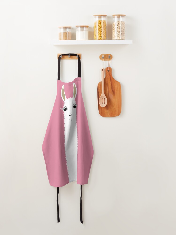 Alternate view of LLAMA PORTRAIT #5 Apron