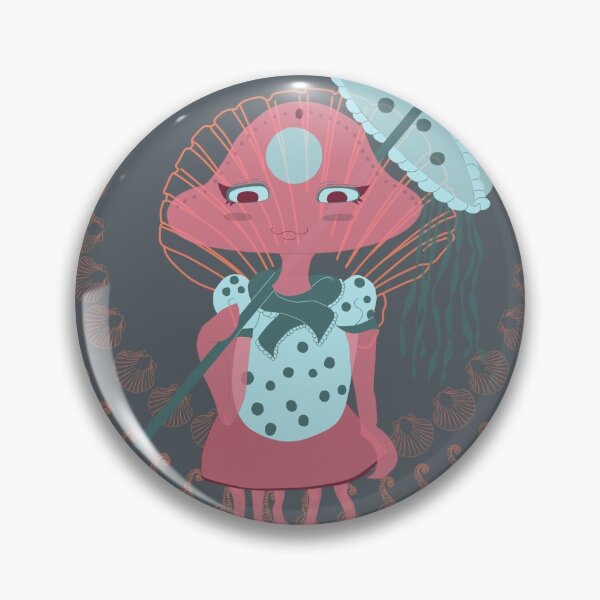 Item preview, Pink Sea Jellyfish Chibi designed and sold by KHRArts.