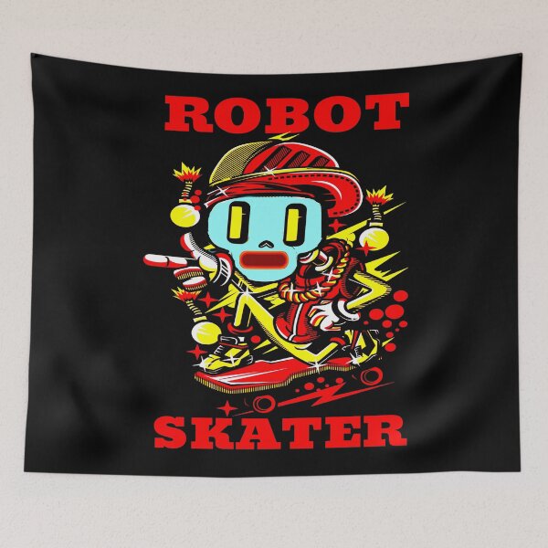 Item preview, Robot Skater Red designed and sold by Coder-T.