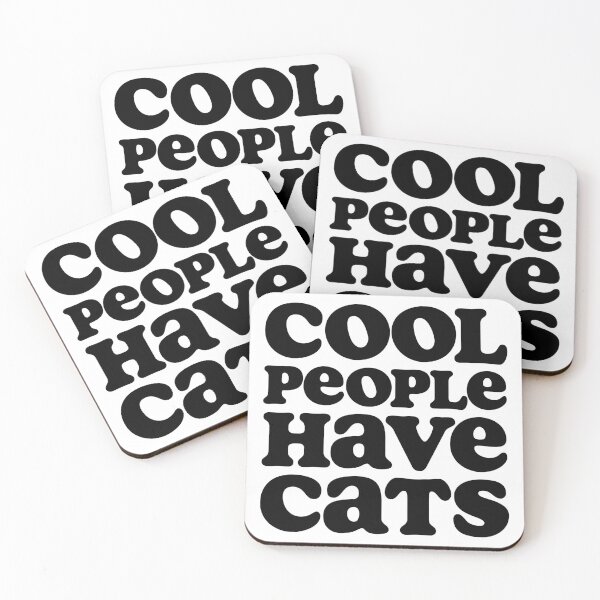 Item preview, Cool People Have Cats in black designed and sold by Marinuzzi.