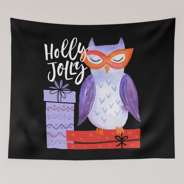 Item preview, Holly and Jolly- Christmas Owl designed and sold by AmazingEcraft.