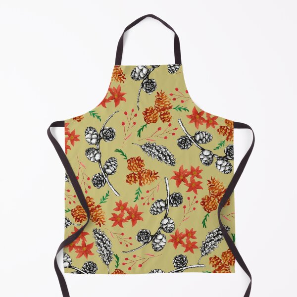Item preview, Cones and poinsettia sand yellow designed and sold by Emma Kunz.
