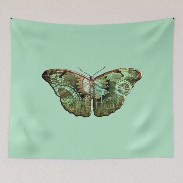 Item preview, Steampunk Butterfly - Green designed and sold by Retro Art Factory.