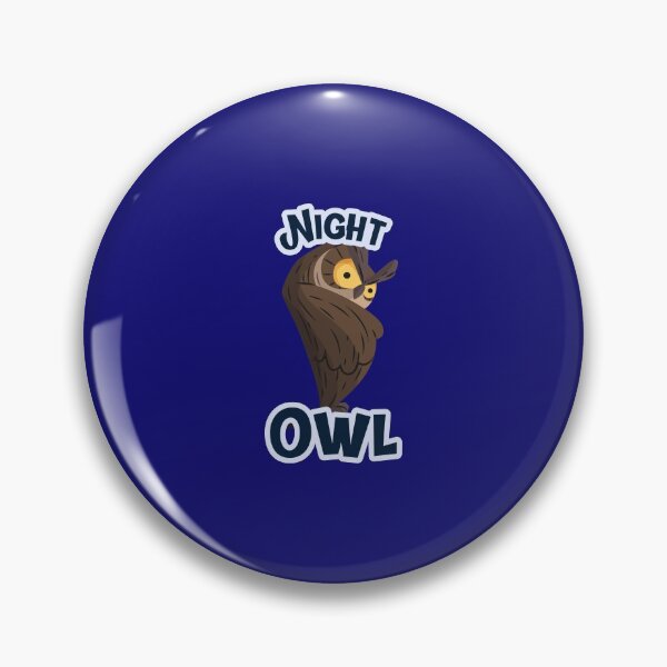 Item preview, Night Owl with Insomnia and Noctural Sleepless Nights designed and sold by RareLoot19.