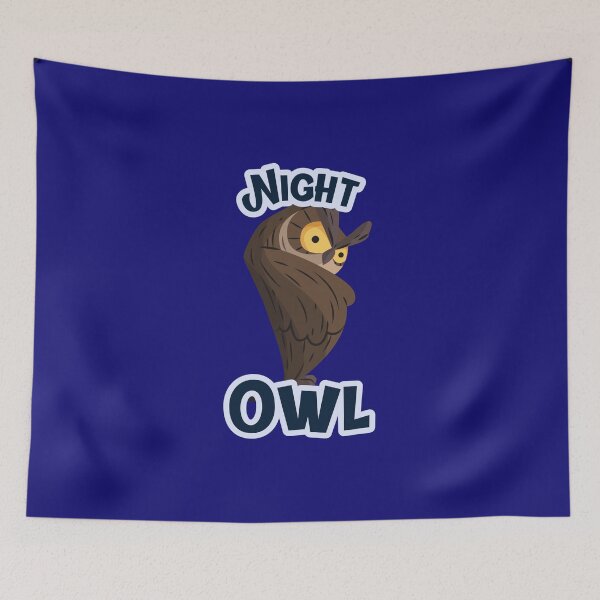 Item preview, Night Owl with Insomnia and Noctural Sleepless Nights designed and sold by RareLoot19.