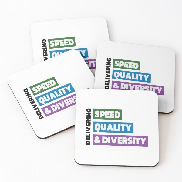 Item preview, Delivering Speed, Quality, & Diversity (Color) designed and sold by Recruiting Toolbox.