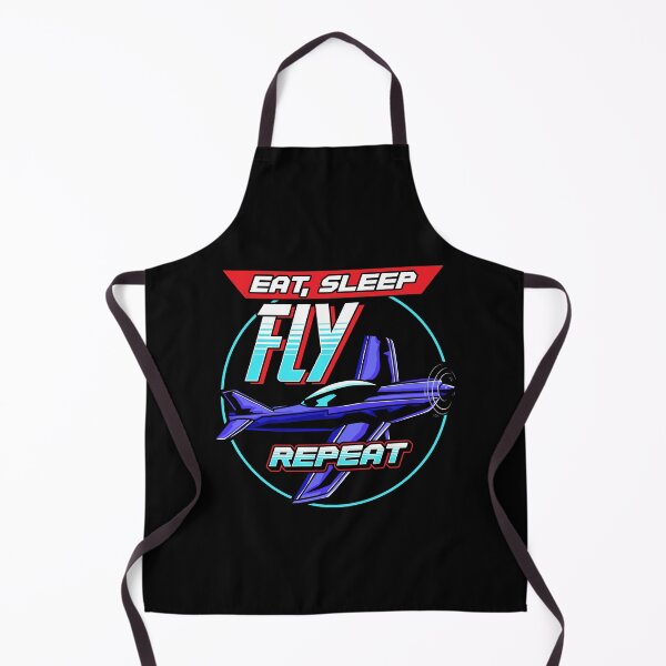 Item preview, Eat Sleep Fly Repeat Airplane Pilot Aviation Pun designed and sold by perfectpresents.