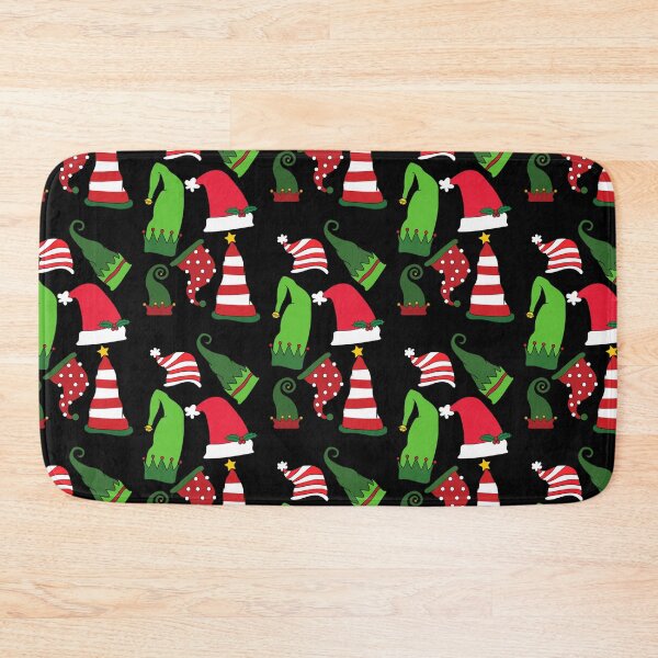 Item preview, Santa Hat, Elf Hat, Christmas Pattern designed and sold by TeesForNerds.