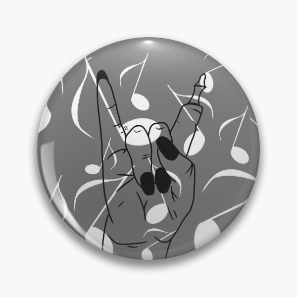Item preview, Metal zombie hand and musical notes designed and sold by BV-creas.