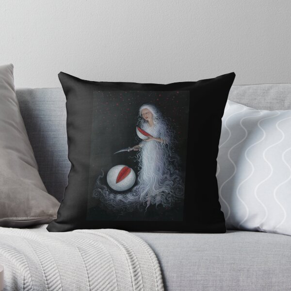 Moon Melon Throw Pillow