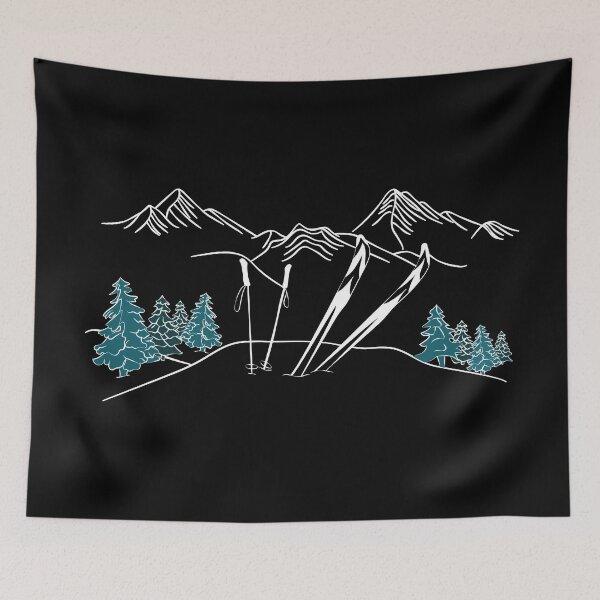 Item preview, Ski You Later Winter Sports Scene designed and sold by TheInkElephant.