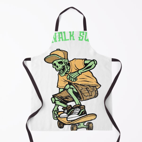 Item preview, Vintage Sidewalk Surfer Cool Skeleton Skateboarder designed and sold by Samsdesignshop.