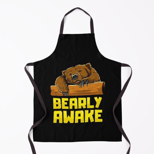 Item preview, Bearly Awake Sleeping Bear Funny Barely Sleepy Pun designed and sold by perfectpresents.