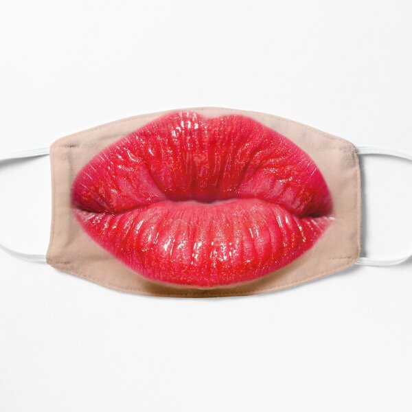 model with red lips pursed her lips in a kiss Stock Photo - Alamy