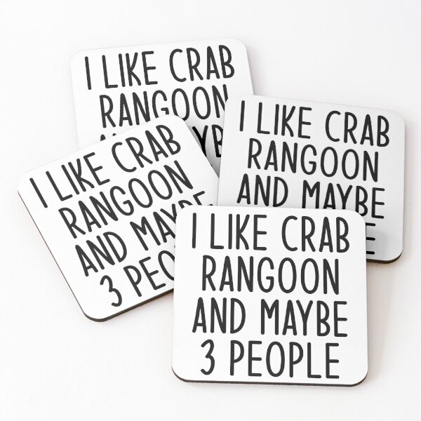 Item preview, I Like Crab Rangoon And Maybe 3 People designed and sold by kamrankhan.
