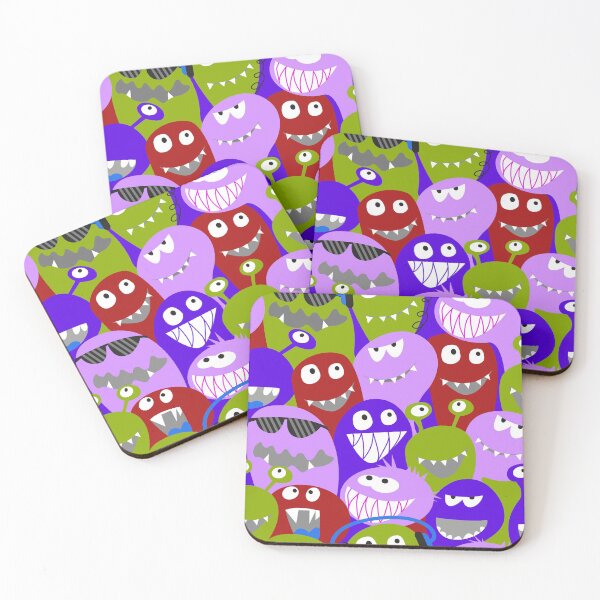 Item preview, monster fun - red, green, lilac designed and sold by kobyakov.