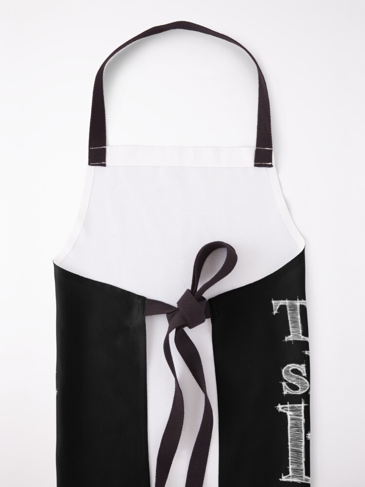Alternate view of Shakespeare Little But Fierce Grunge Sketch Quote (Light Version) Apron
