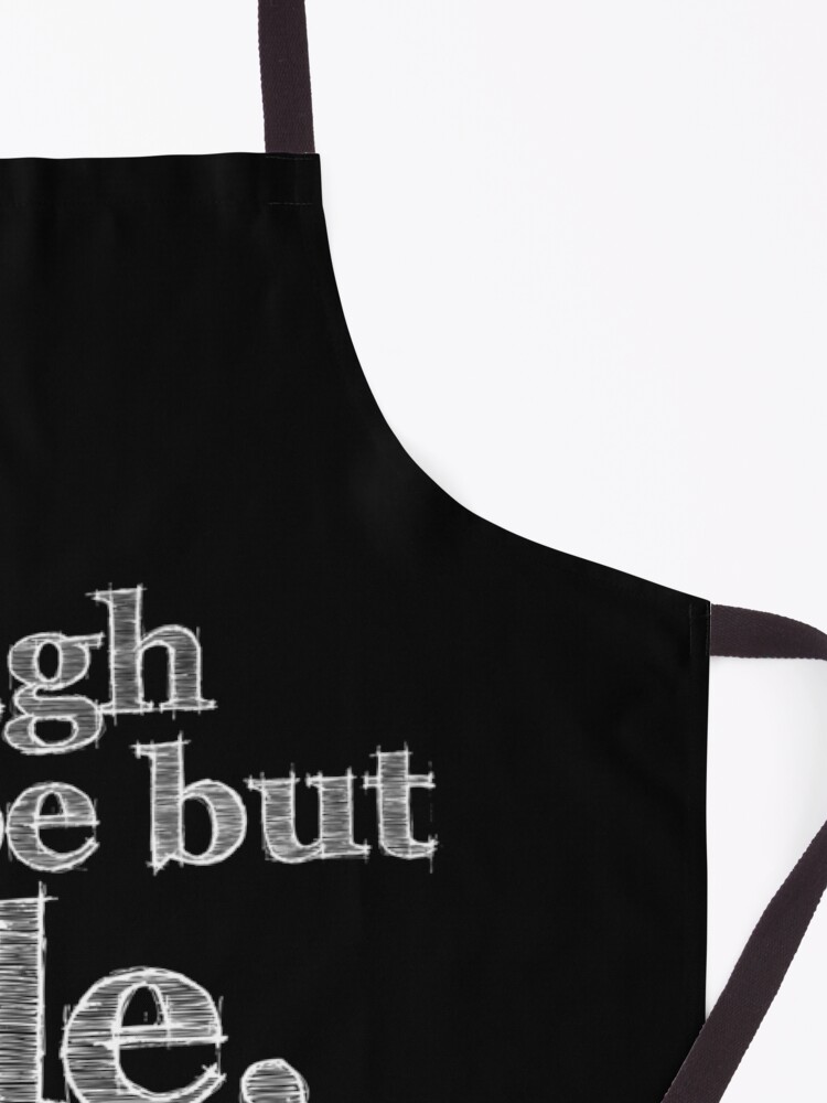 Alternate view of Shakespeare Little But Fierce Grunge Sketch Quote (Light Version) Apron