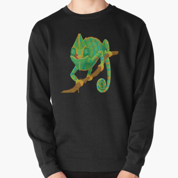 Colorful Chameleon Pullover Sweatshirt