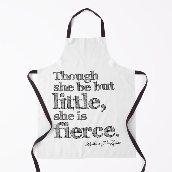 Item preview, Shakespeare Little But Fierce Grunge Sketch Quote designed and sold by Styled Vintage.