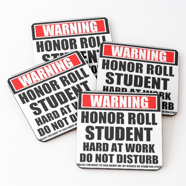Item preview, Warning Honor Roll Student Hard At Work Do Not Disturb designed and sold by cmmei.
