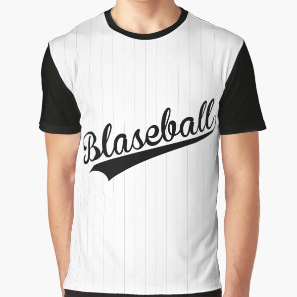 Blaseball mit Nadelstreifen Grafik T-Shirt