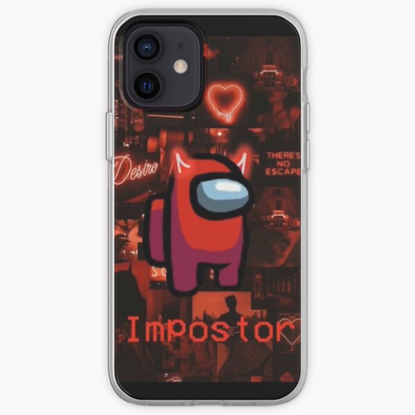 AMONG US IMPOSTOR character red iPhone Soft Case