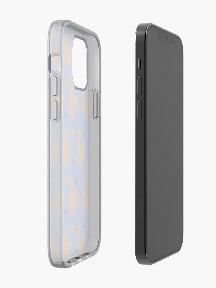 Alternate view of Golden Retriever and fruits iPhone Case