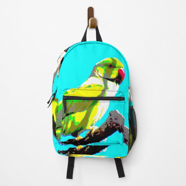 Item preview, Posterised Neon Pristine Barbados Green Parrot_Rose-Ringed Parakeet designed and sold by StayCuztom.