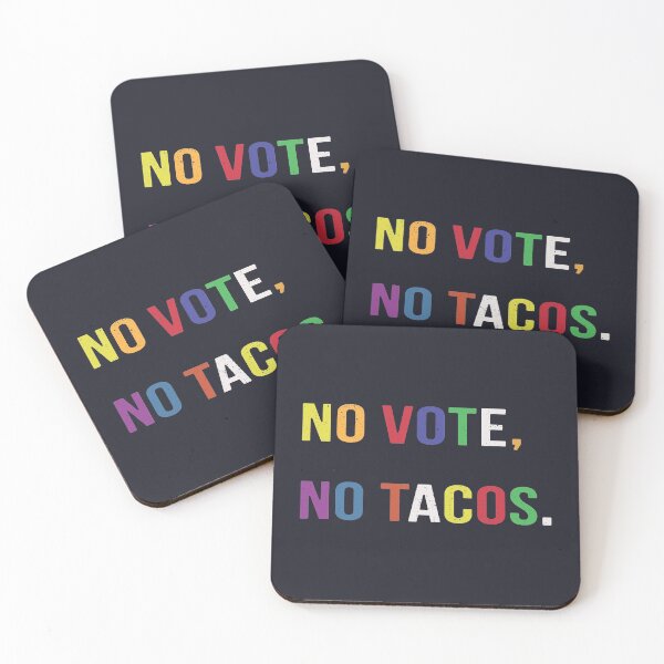 Item preview, No Vote No Tacos Distressed designed and sold by LotusBlue77.